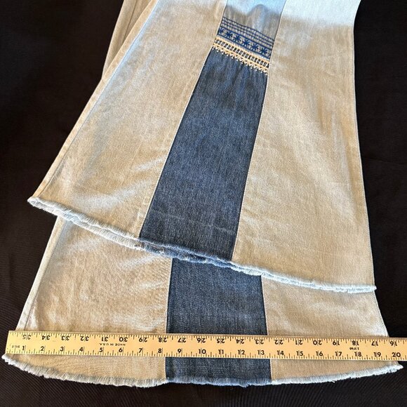 Free People Willa Pieced Wide-Leg Jeans Sz 27 - Picture 13 of 17